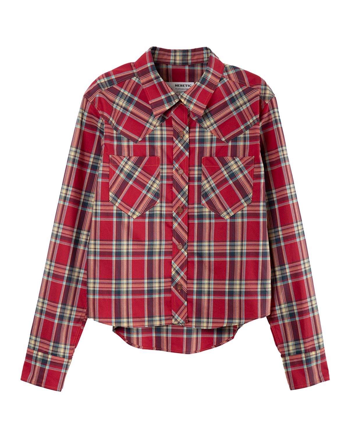헤레틱(HERETIC) WESTERN CHECK SHIRT / red
