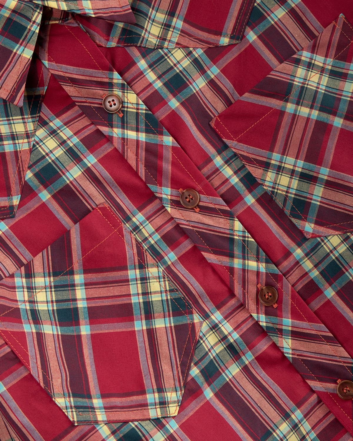 헤레틱(HERETIC) WESTERN CHECK SHIRT / red
