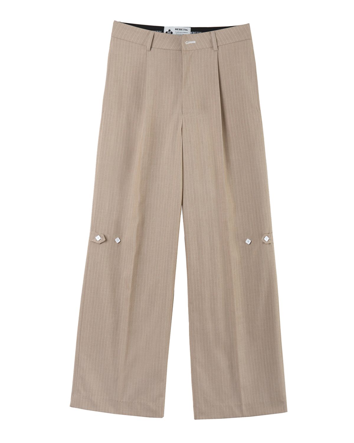 헤레틱(HERETIC) BUTTON TROUSER / beige