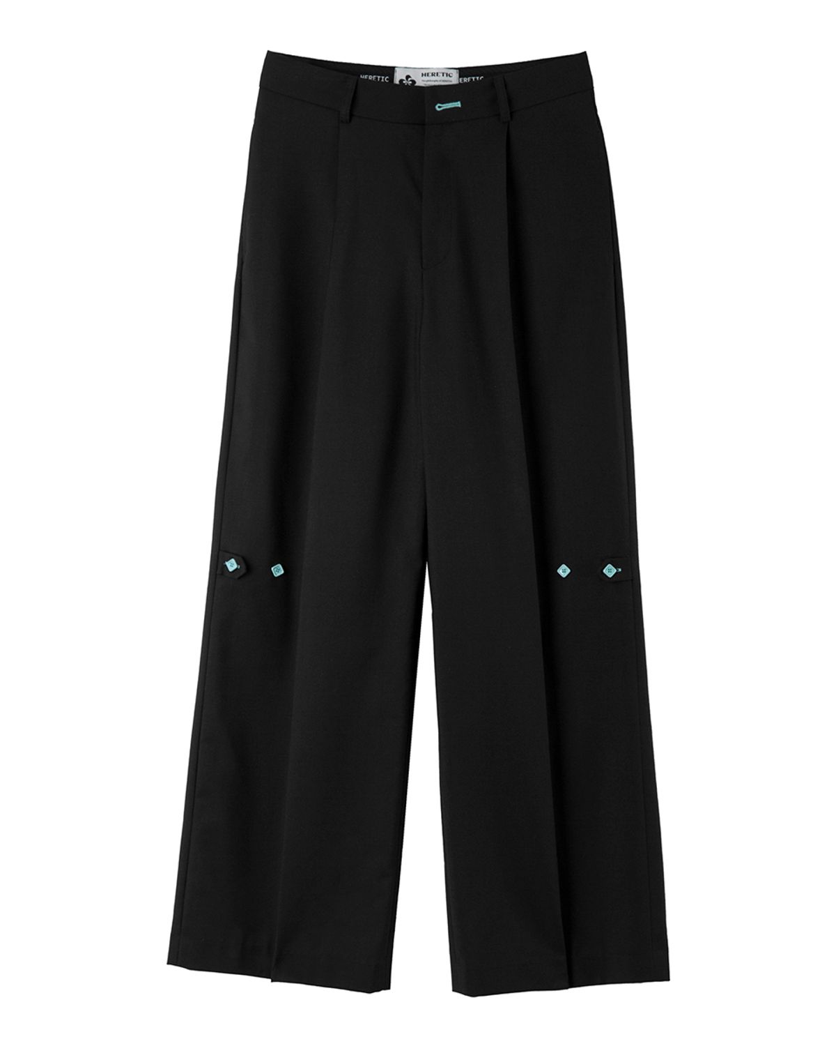 헤레틱(HERETIC) BUTTON TROUSER / black