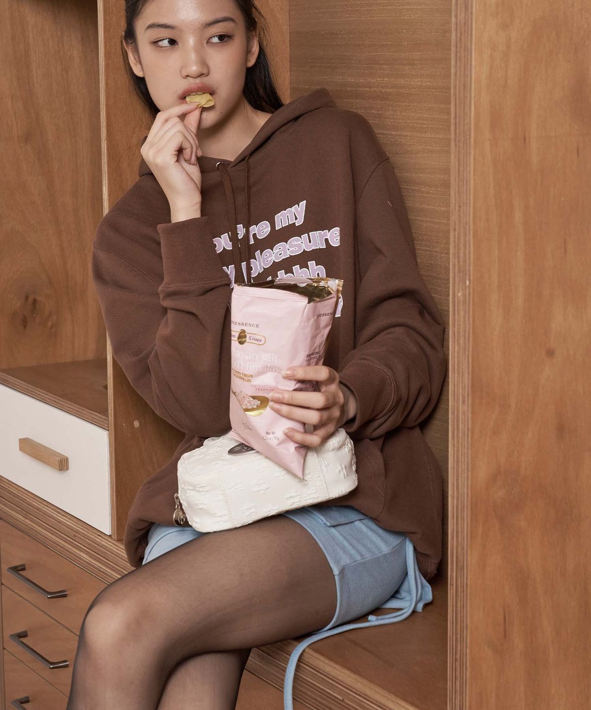 라츠유(LOTSYOU) lotsyou_Wonder Wander Pants Skirt Sky Blue