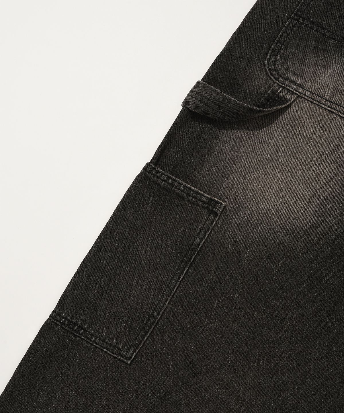 디스펑트(DYSFUNCT) KEY RING WASHING DENIM PANTS(BLACK)