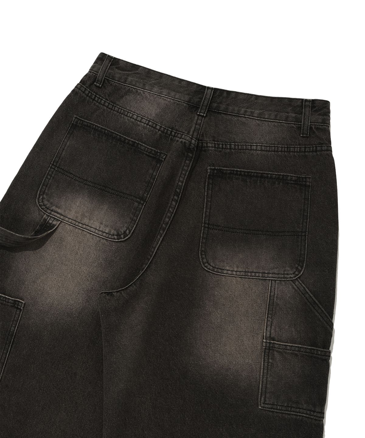 디스펑트(DYSFUNCT) KEY RING WASHING DENIM PANTS(BLACK)