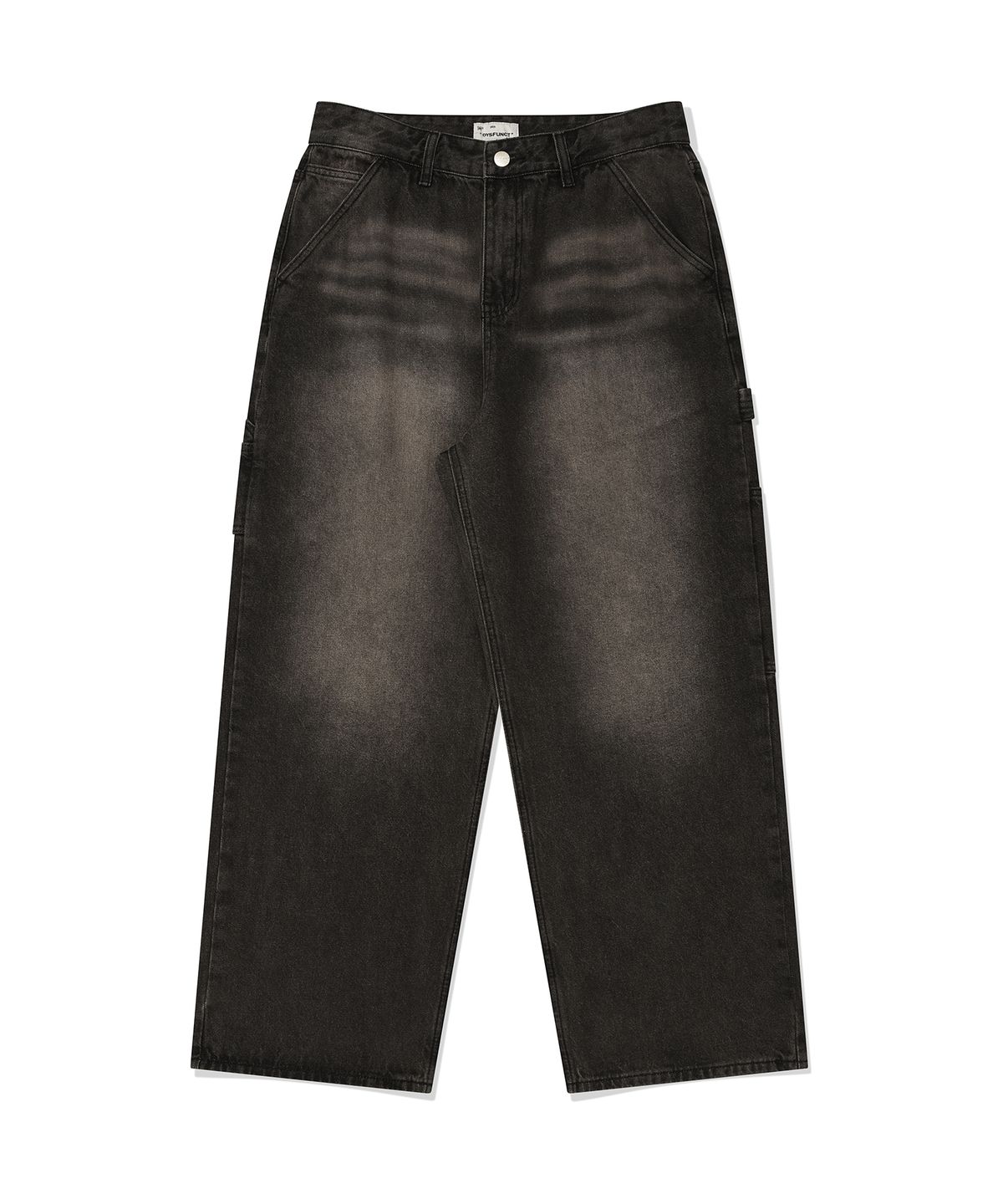 디스펑트(DYSFUNCT) KEY RING WASHING DENIM PANTS(BLACK)