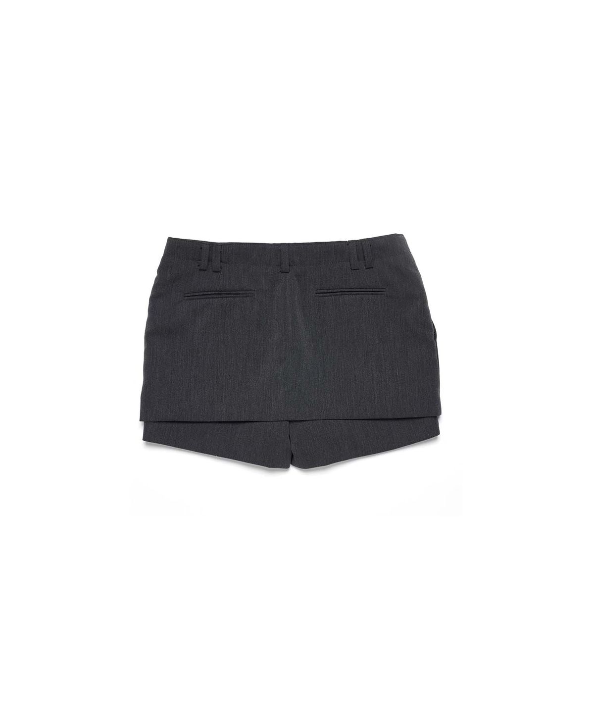 라츠유(LOTSYOU) lotsyou_Wonder Wander Strap Skirt Charcoal