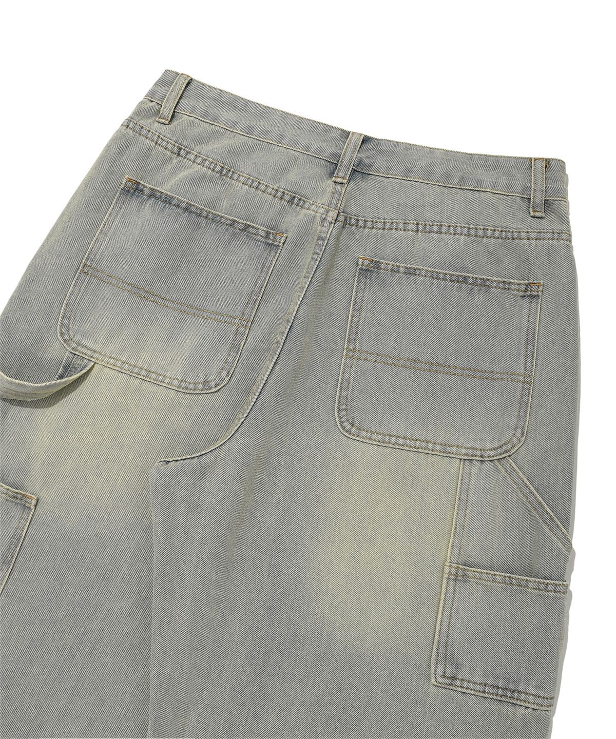 디스펑트(DYSFUNCT) KEY RING WASHING DENIM PANTS(SAND BLUE)