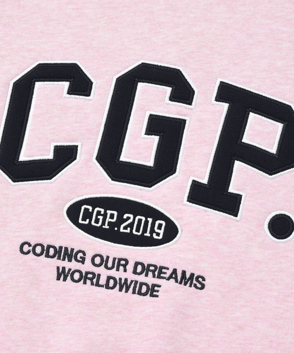 코드그라피(CGP) CGP 아치 로고 맨투맨_핑크