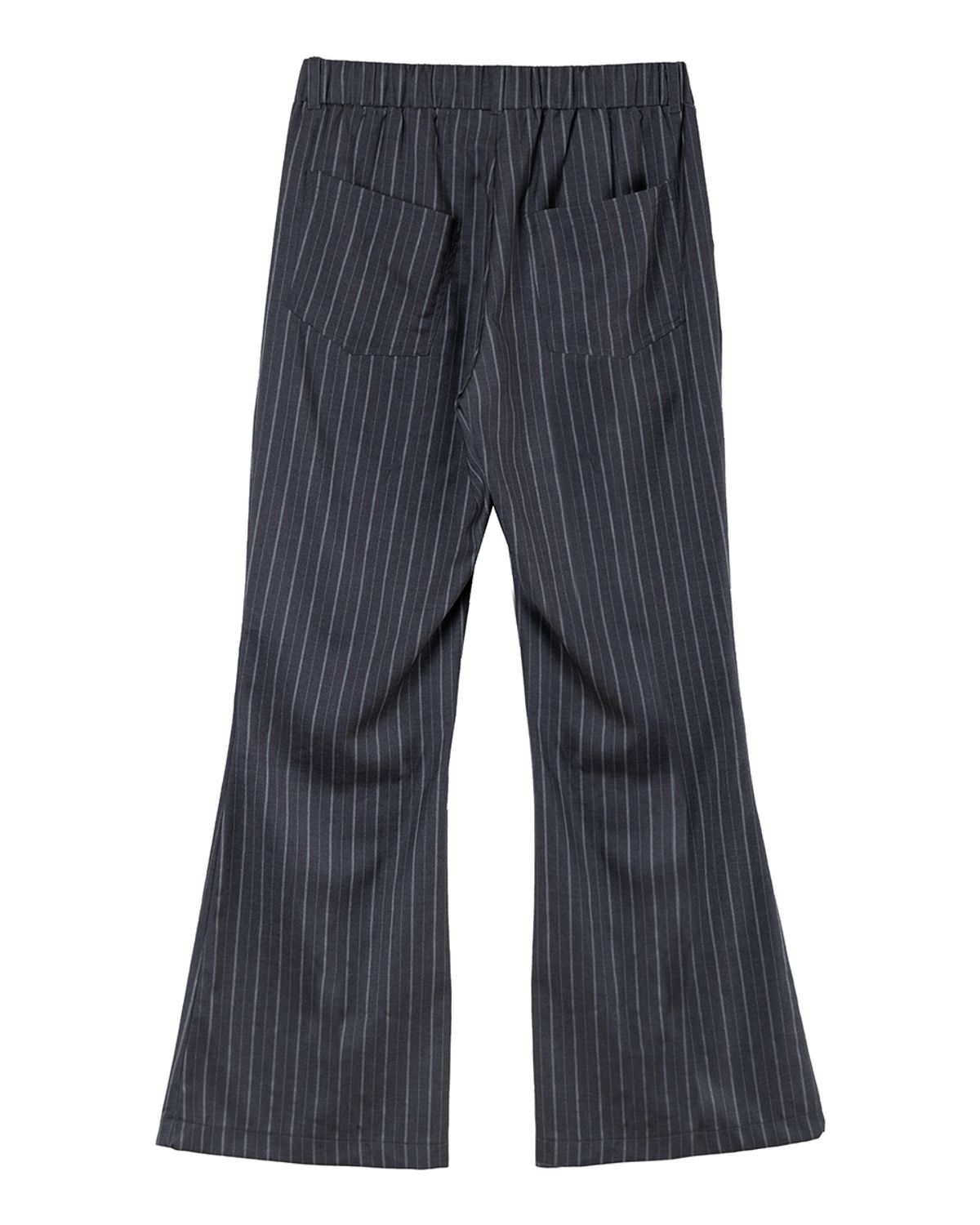 헤레틱(HERETIC) BUTTON STRIPE BENDING PANTS / charcoal