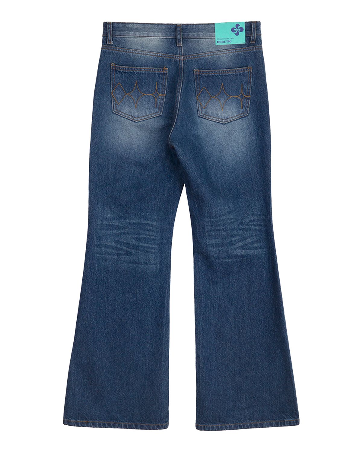 헤레틱(HERETIC) BOOT-CUT DENIM PANTS / dark blue