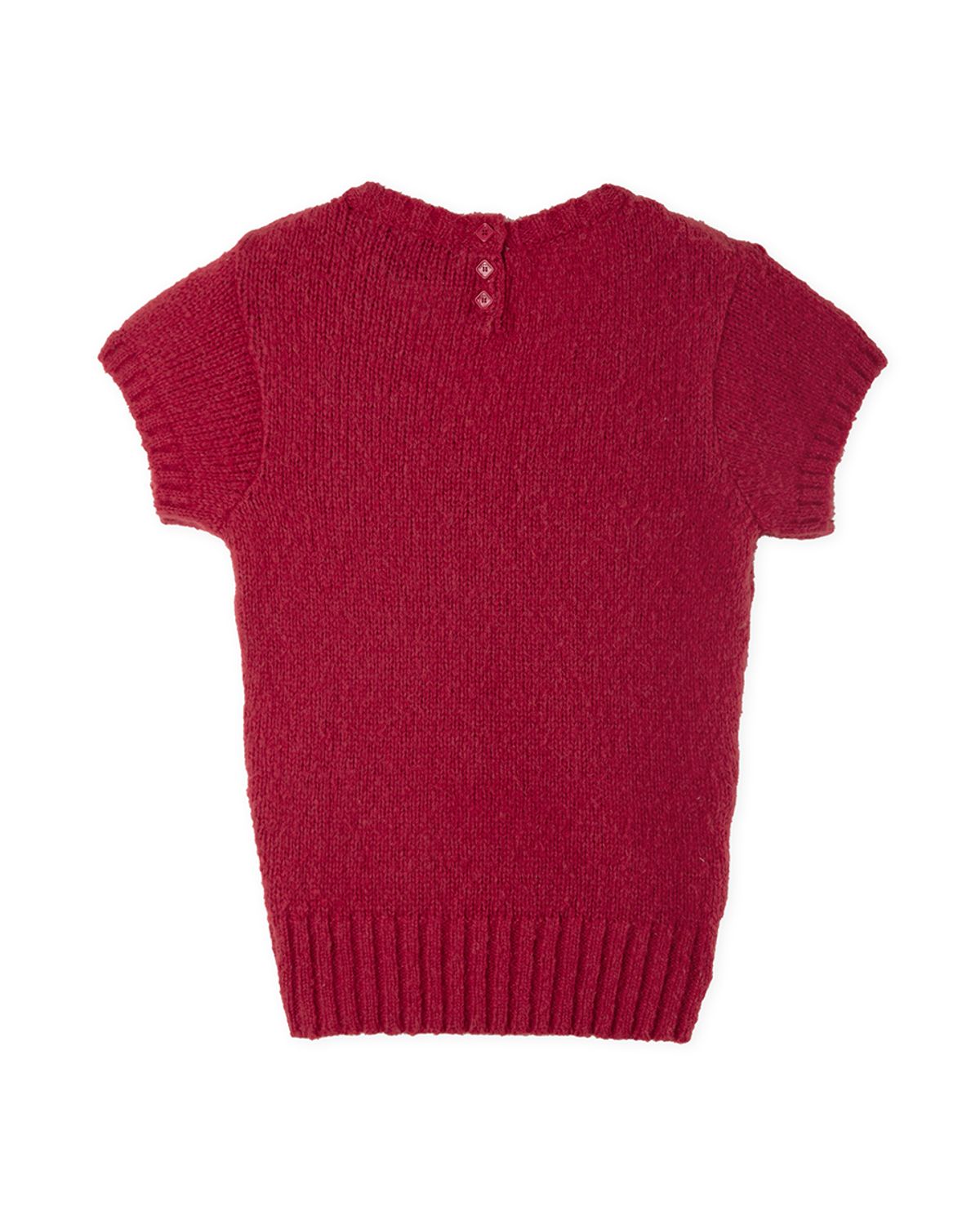 헤레틱(HERETIC) BUTTON V-NECK KNIT / red
