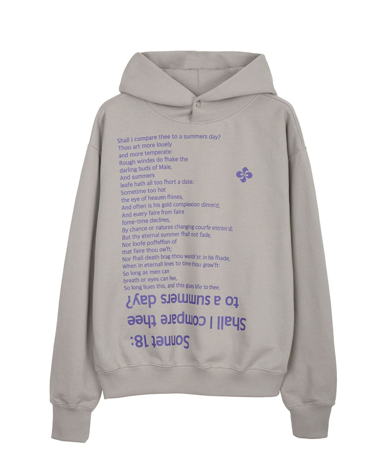 헤레틱(HERETIC) SONNET 18 HOODIE (STANDARD) / grey