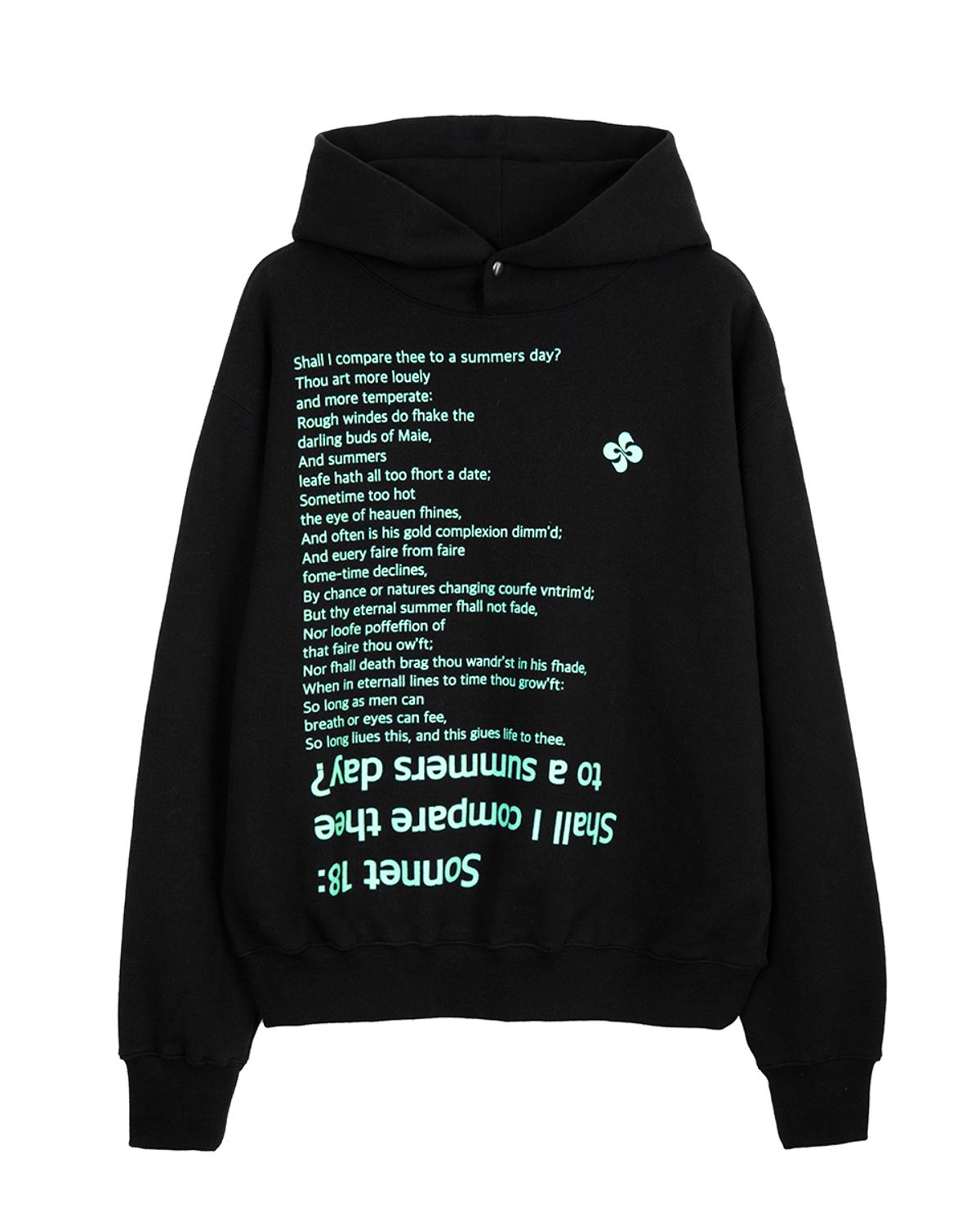 헤레틱(HERETIC) SONNET 18 HOODIE (STANDARD) / black