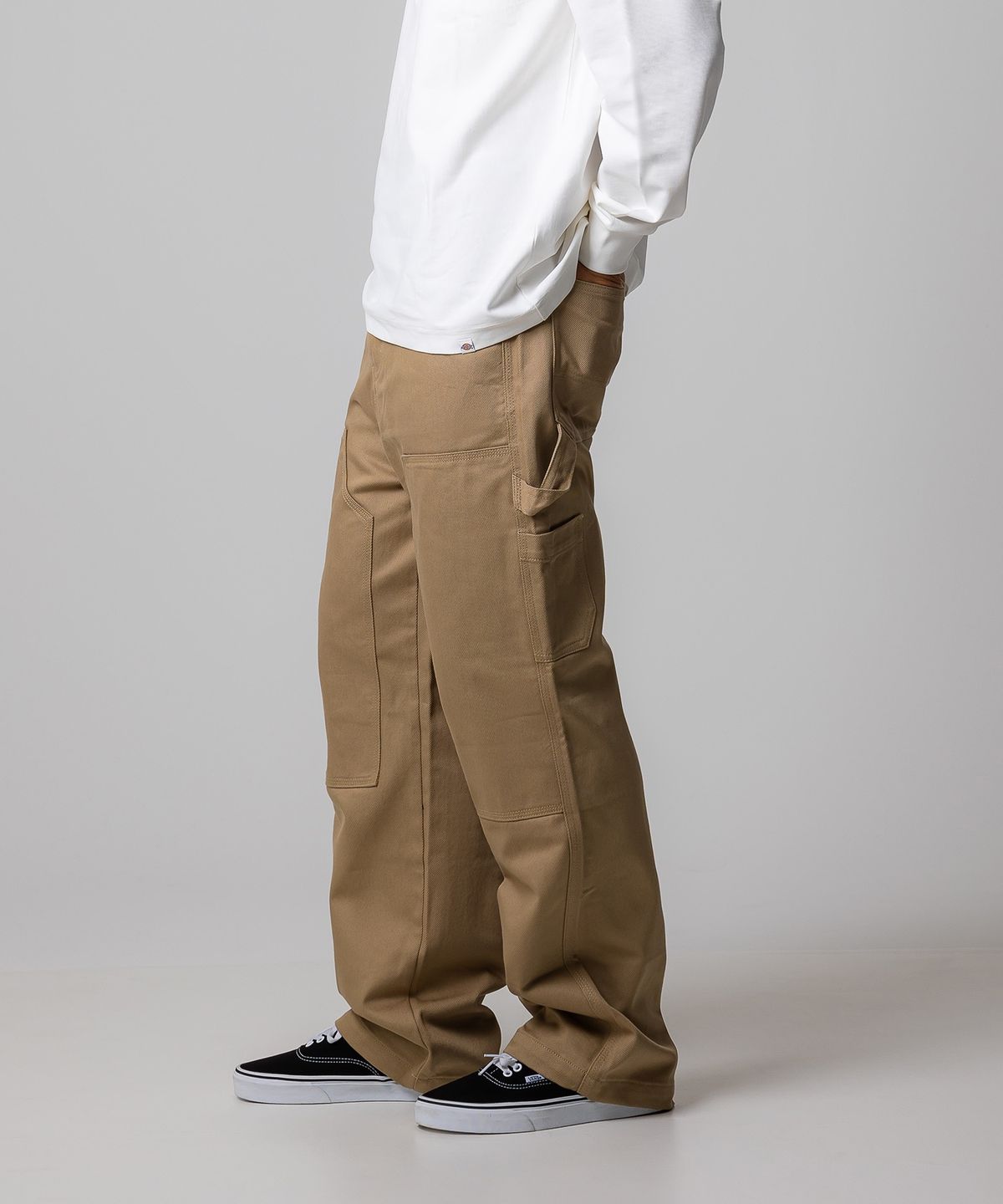 디키즈(DICKIES) 더블니 카펜터 트윌 워크팬츠 Khaki