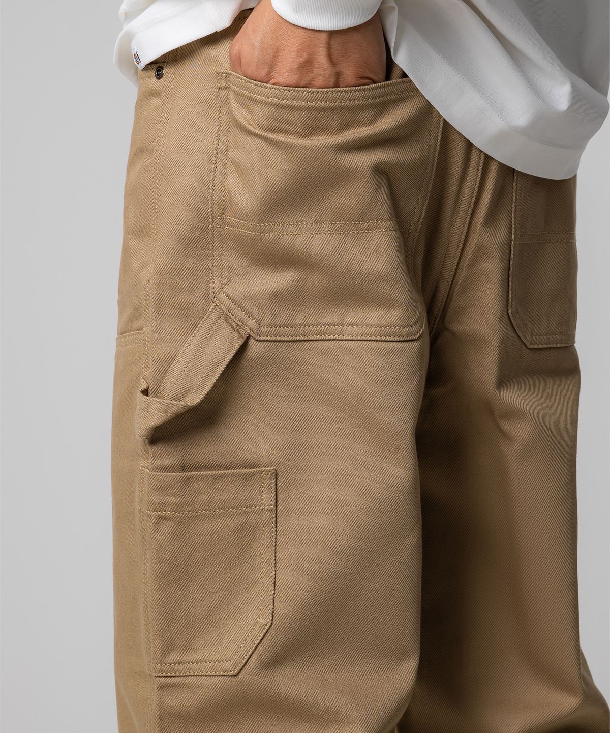 디키즈(DICKIES) 더블니 카펜터 트윌 워크팬츠 Khaki