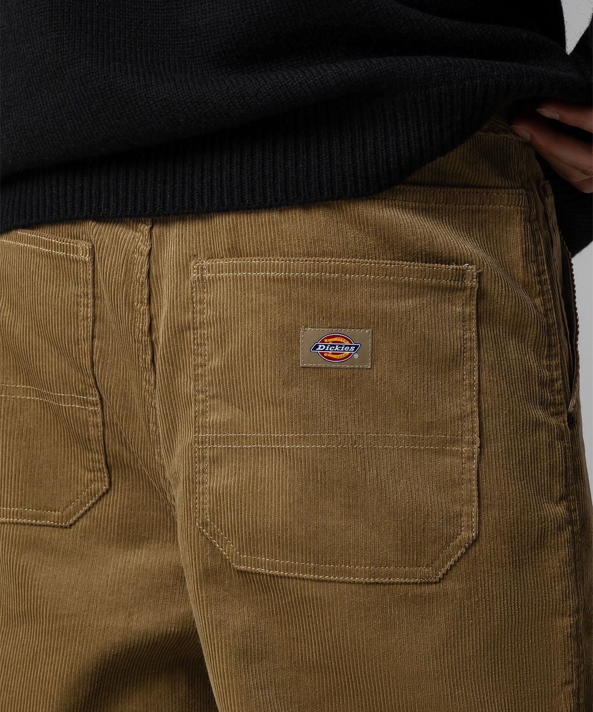 디키즈(DICKIES) 더블니 코듀로이 워크팬츠 Khaki