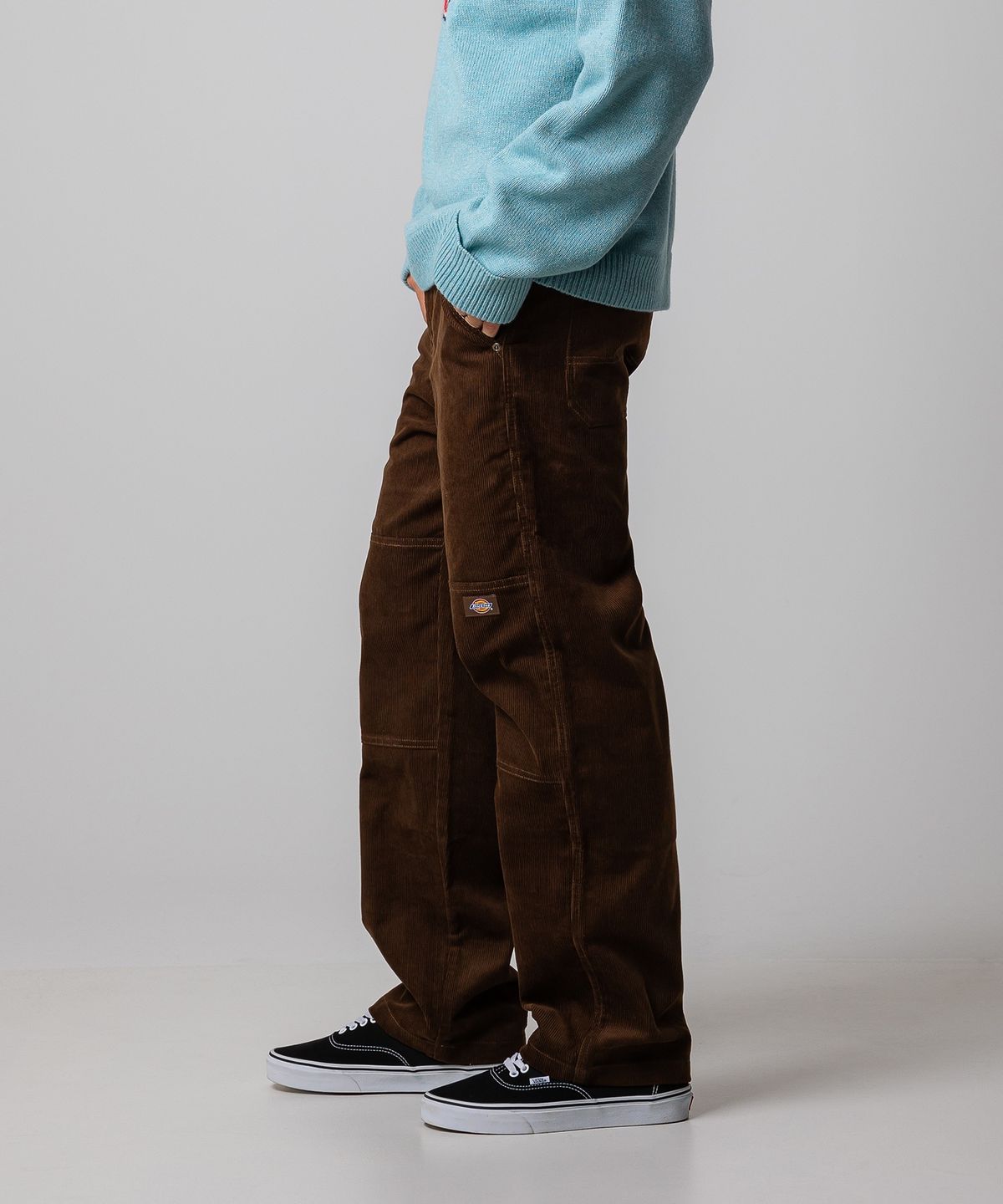 디키즈(DICKIES) 더블니 코듀로이 워크팬츠 Brown