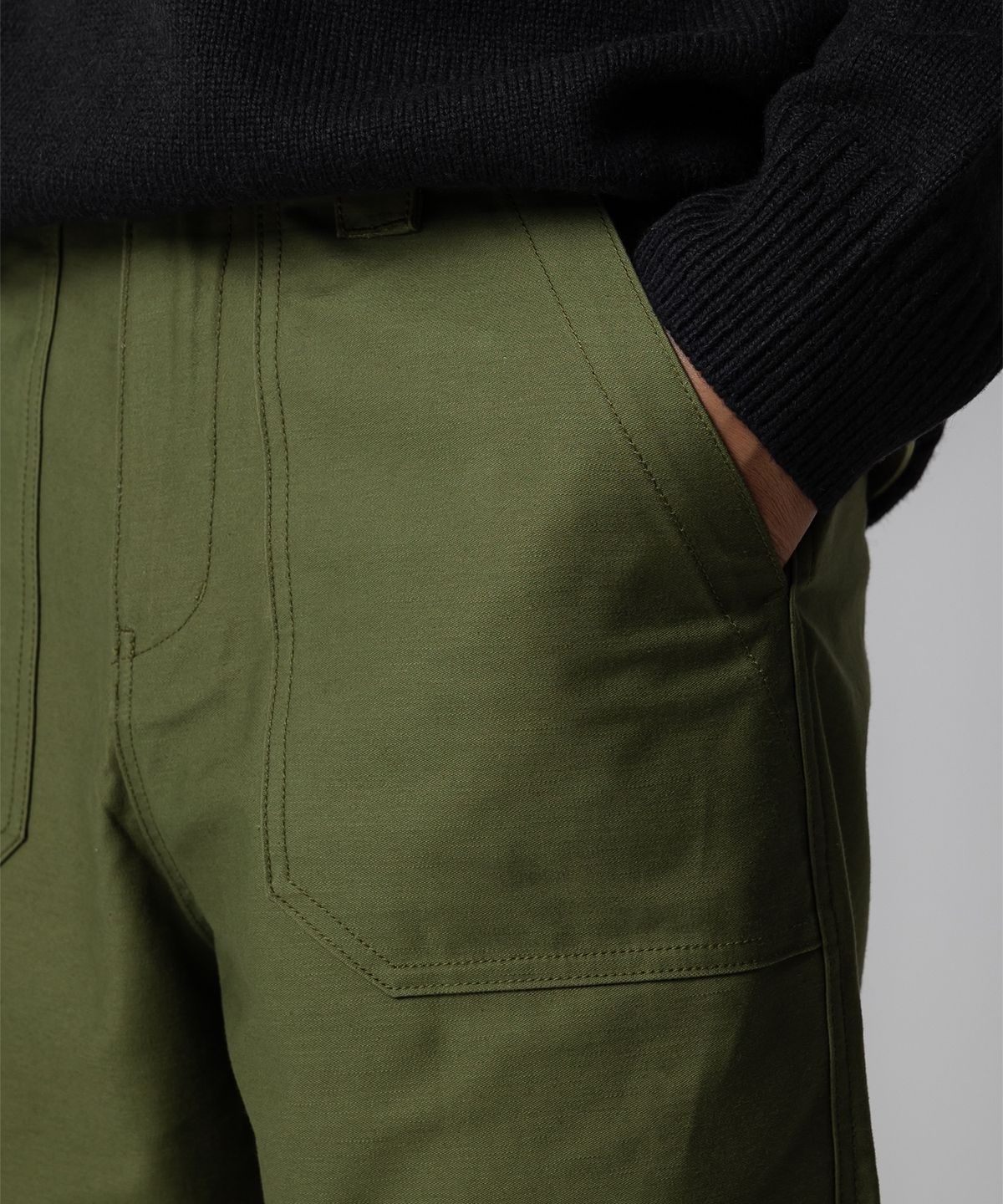 디키즈(DICKIES) 백사틴 퍼티그 팬츠 Olive