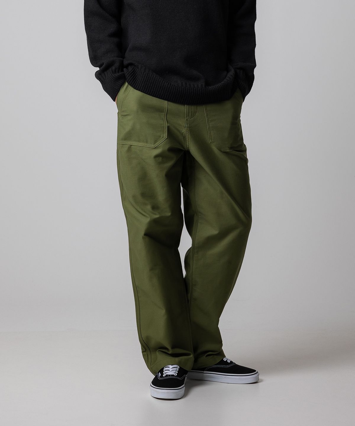 디키즈(DICKIES) 백사틴 퍼티그 팬츠 Olive