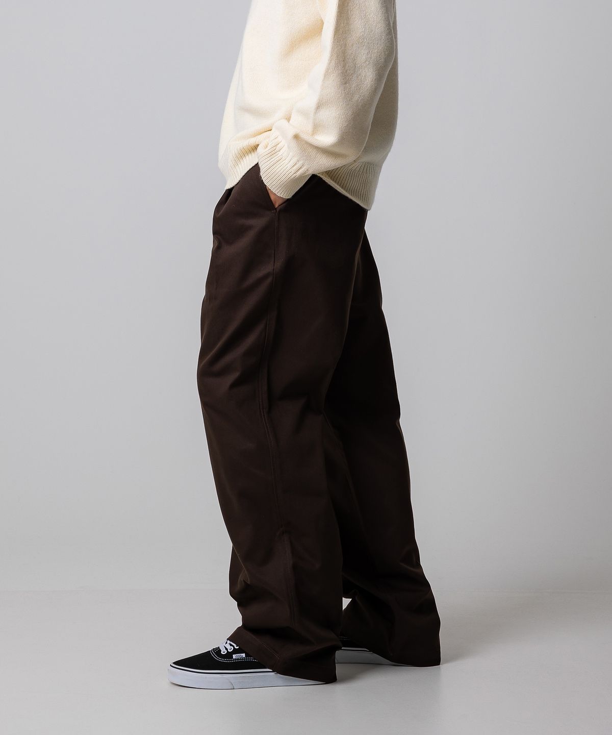 디키즈(DICKIES) 릴렉스드 원턱 치노 팬츠 Brown
