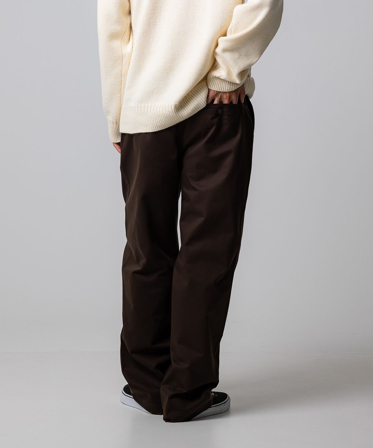 디키즈(DICKIES) 릴렉스드 원턱 치노 팬츠 Brown