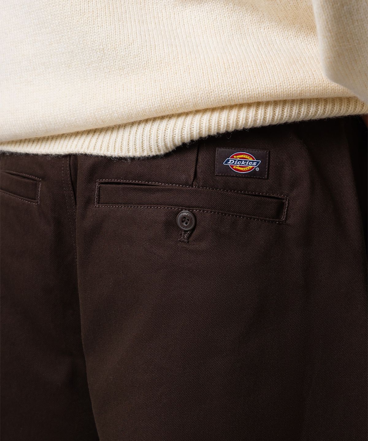 디키즈(DICKIES) 릴렉스드 원턱 치노 팬츠 Brown