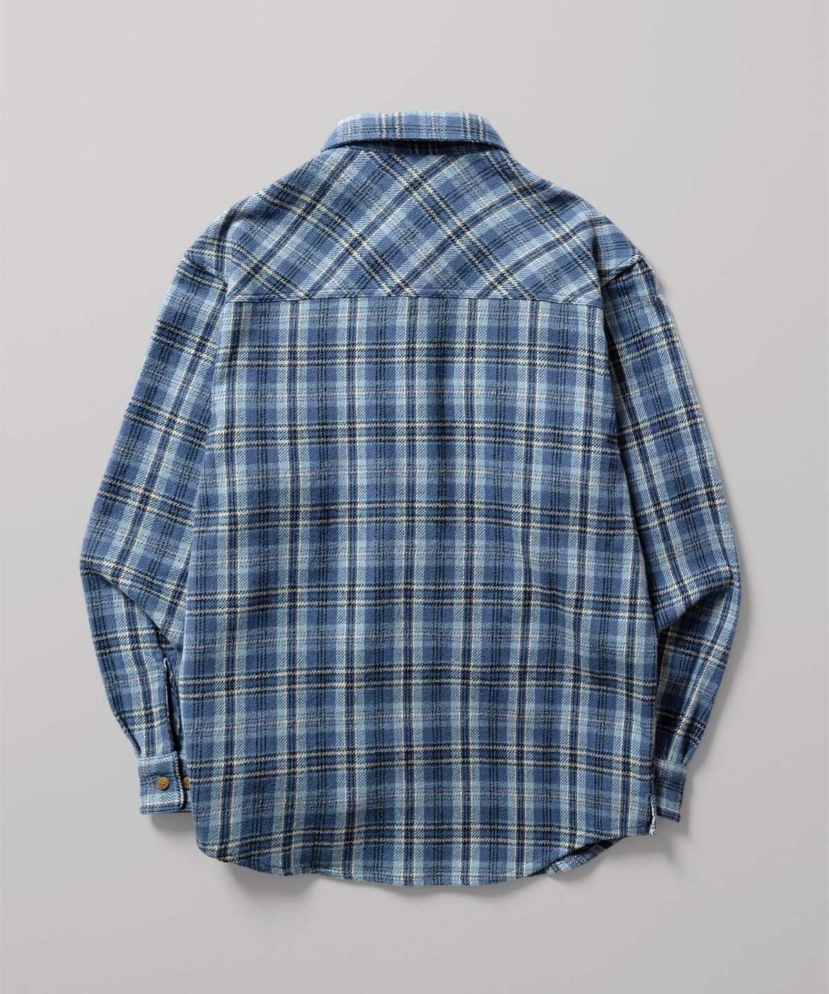 디키즈(DICKIES) 코튼 플란넬 셔츠 Skyblue