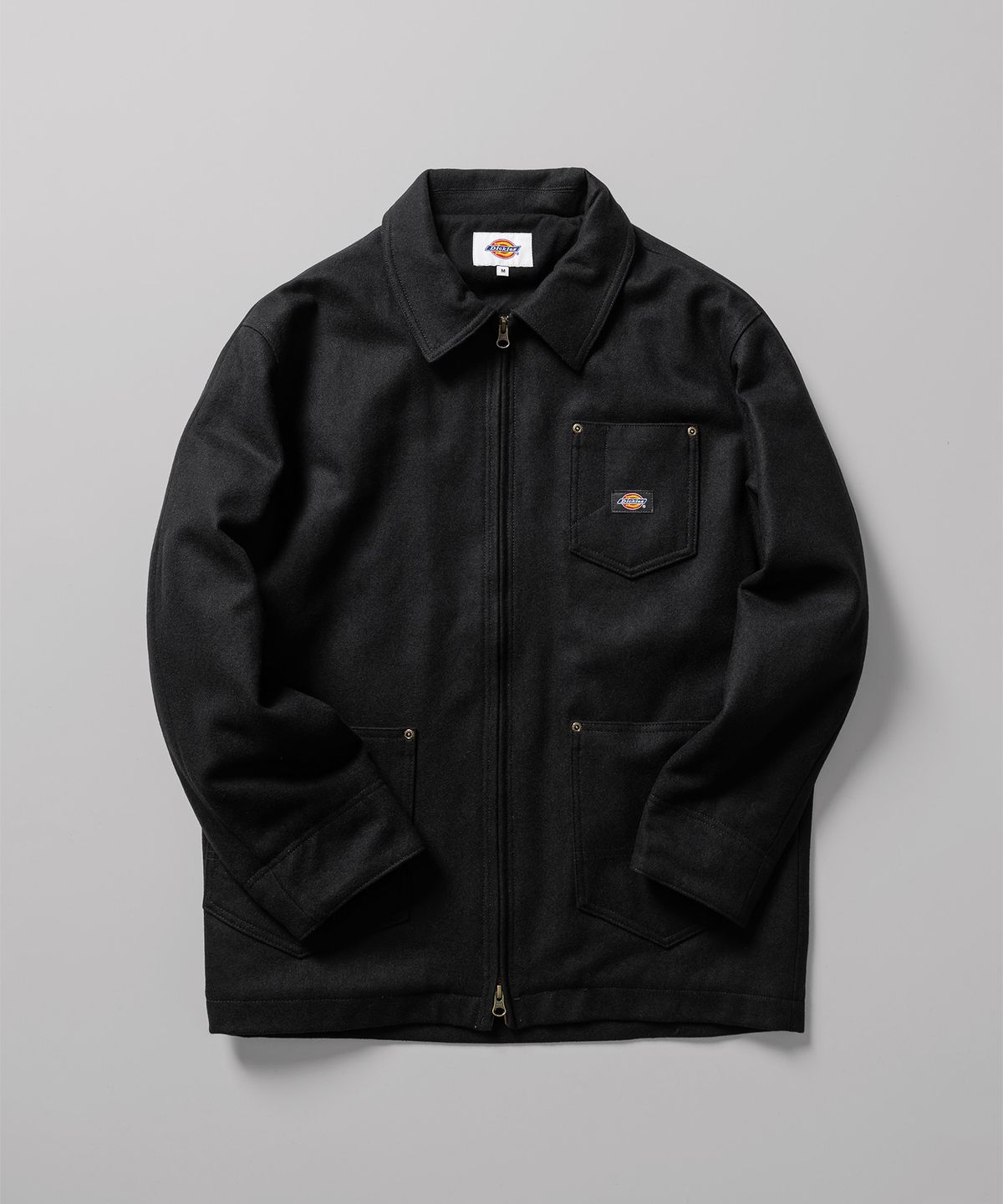 디키즈(DICKIES) 울 집업 초어 재킷 Black