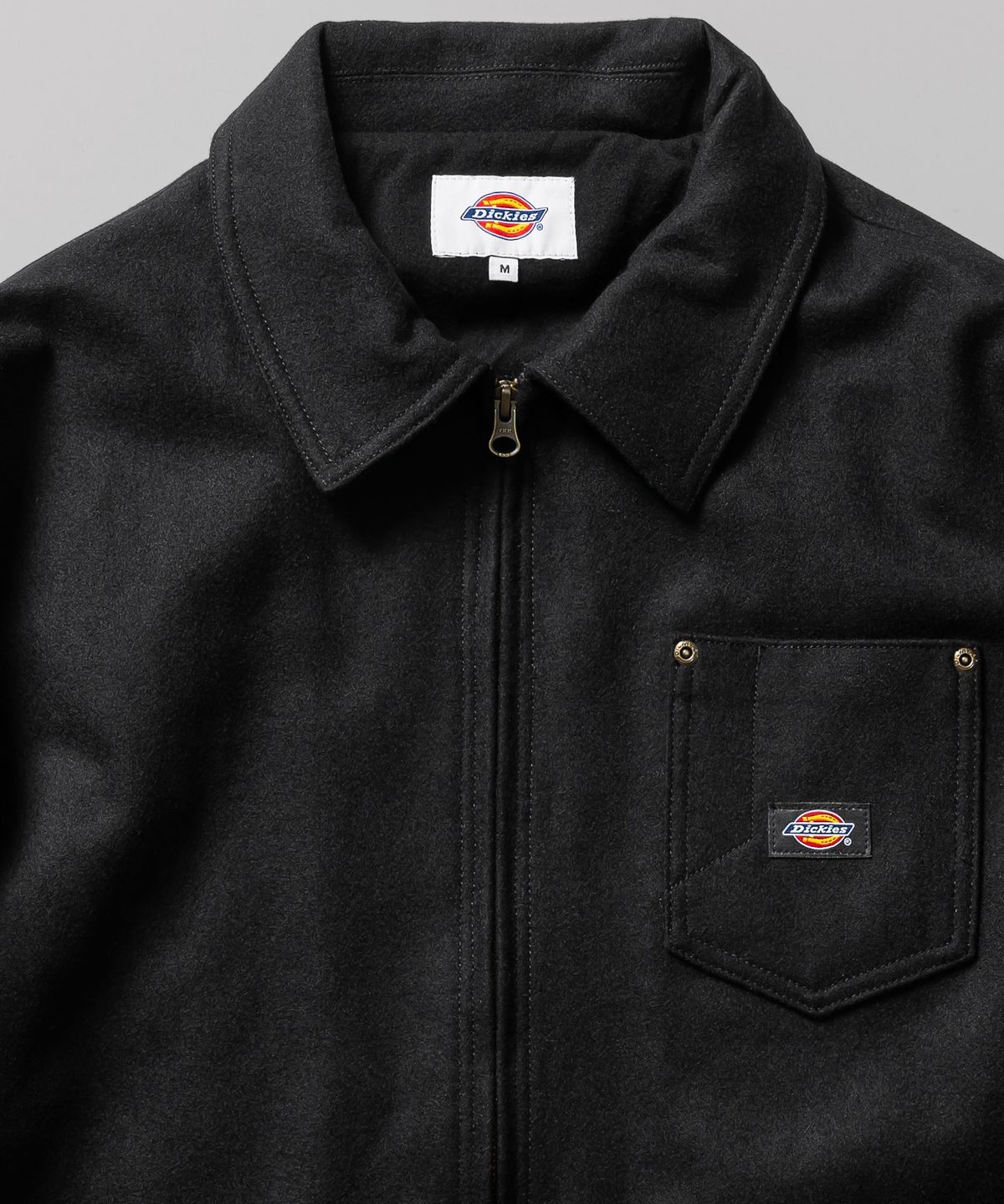디키즈(DICKIES) 울 집업 초어 재킷 Black