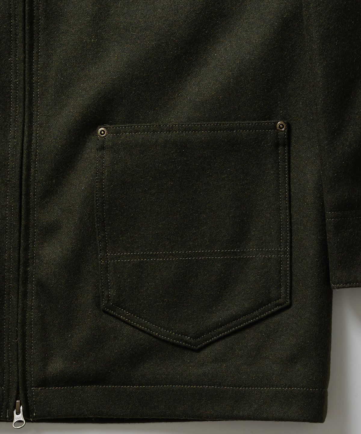 디키즈(DICKIES) 울 집업 초어 재킷 Olive