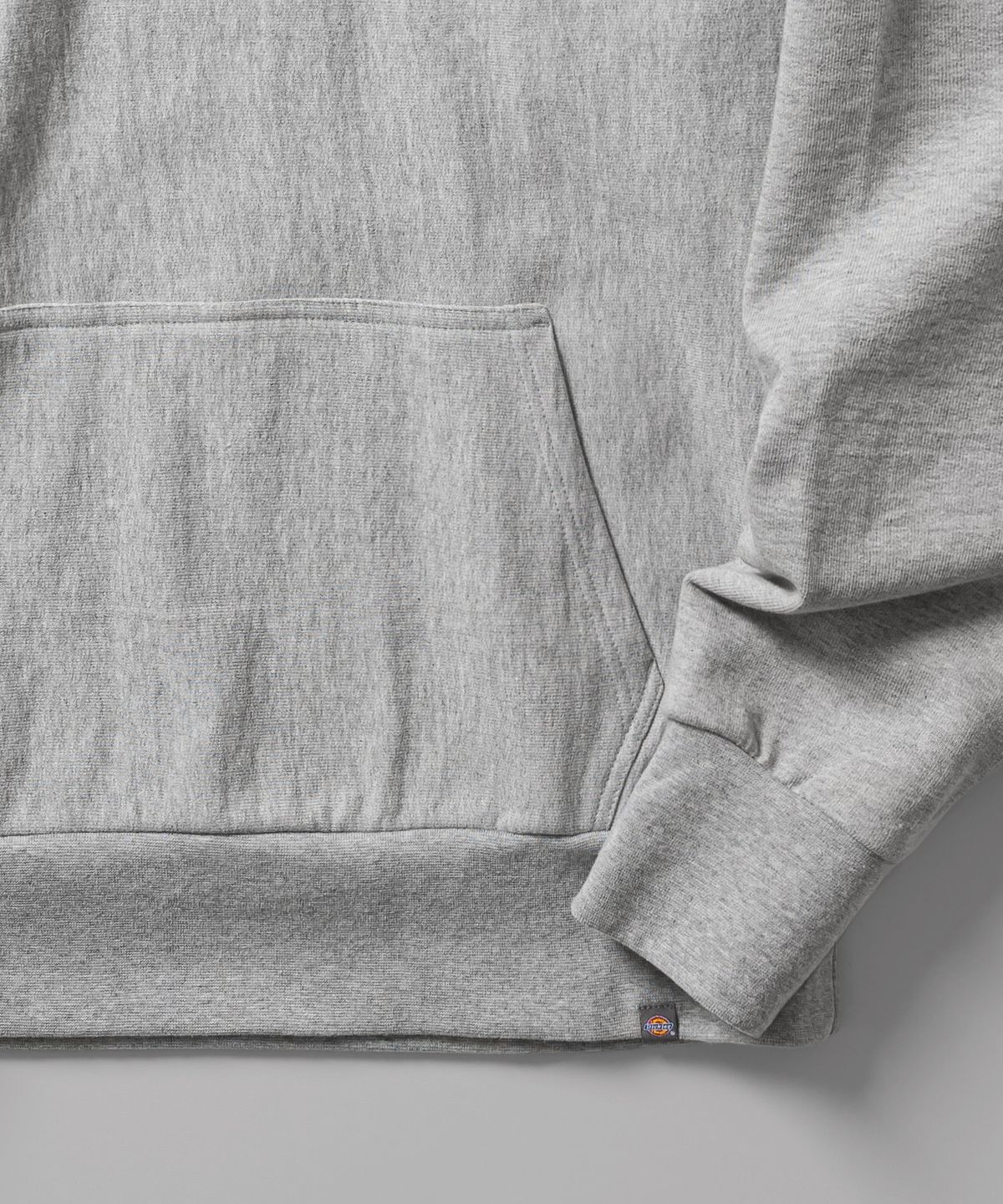 디키즈(DICKIES) 루즈핏 배너 로고 후드 Melange Gray