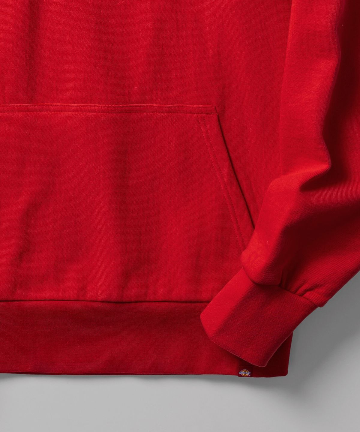디키즈(DICKIES) 루즈핏 배너 로고 후드 Red