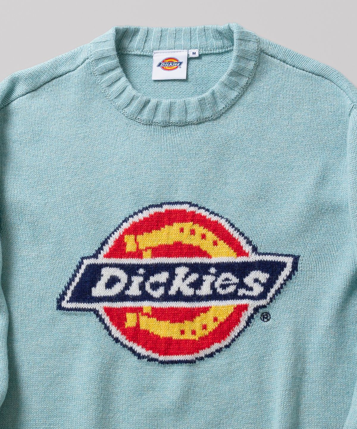 디키즈(DICKIES) 트리 로고 풀오버 니트 Skyblue
