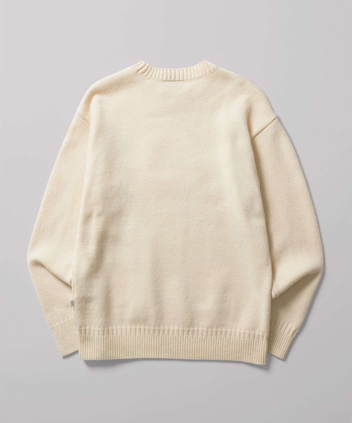 디키즈(DICKIES) 엠보스드 로고 풀오버 니트 Cream