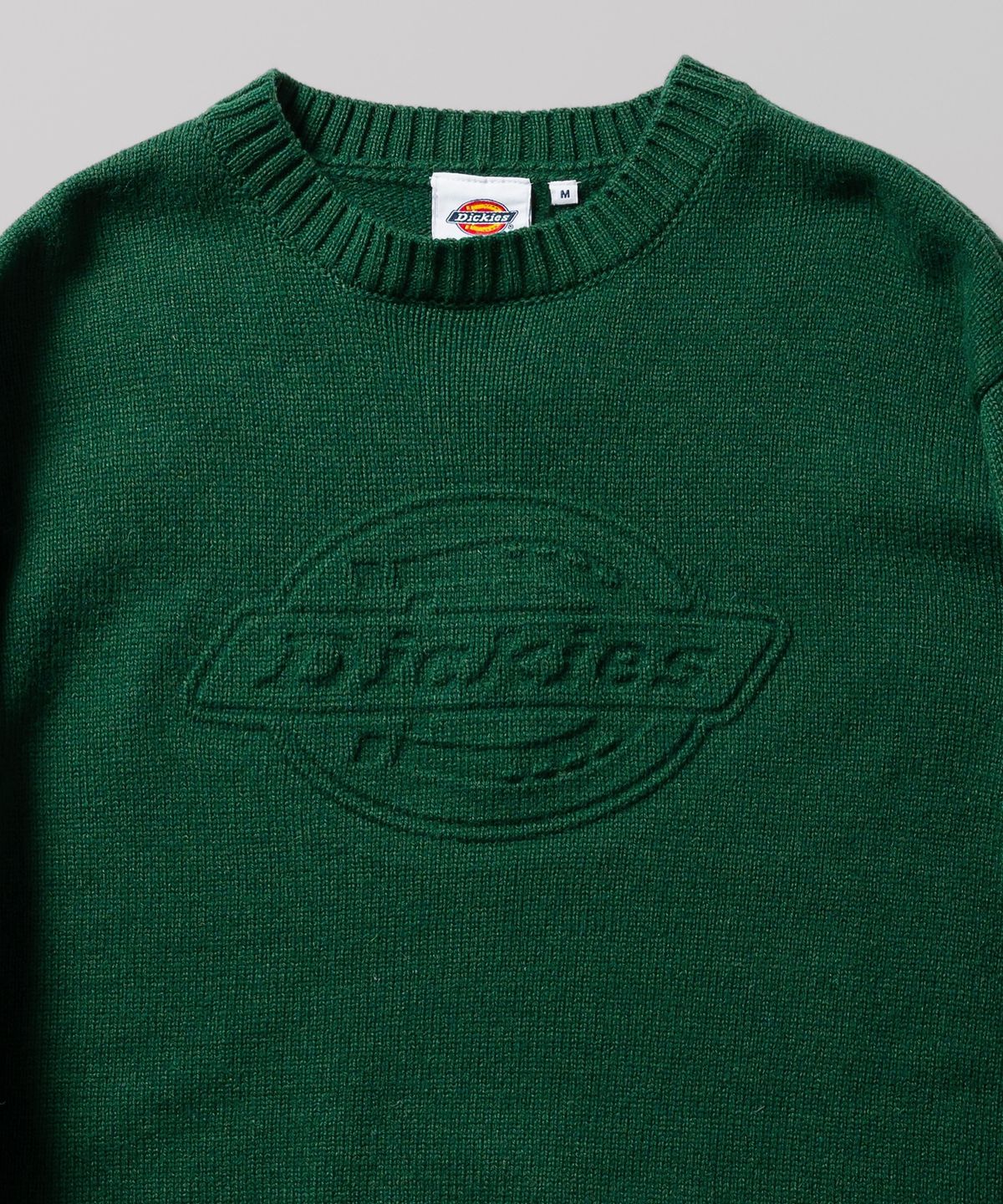 디키즈(DICKIES) 엠보스드 로고 풀오버 니트 Green