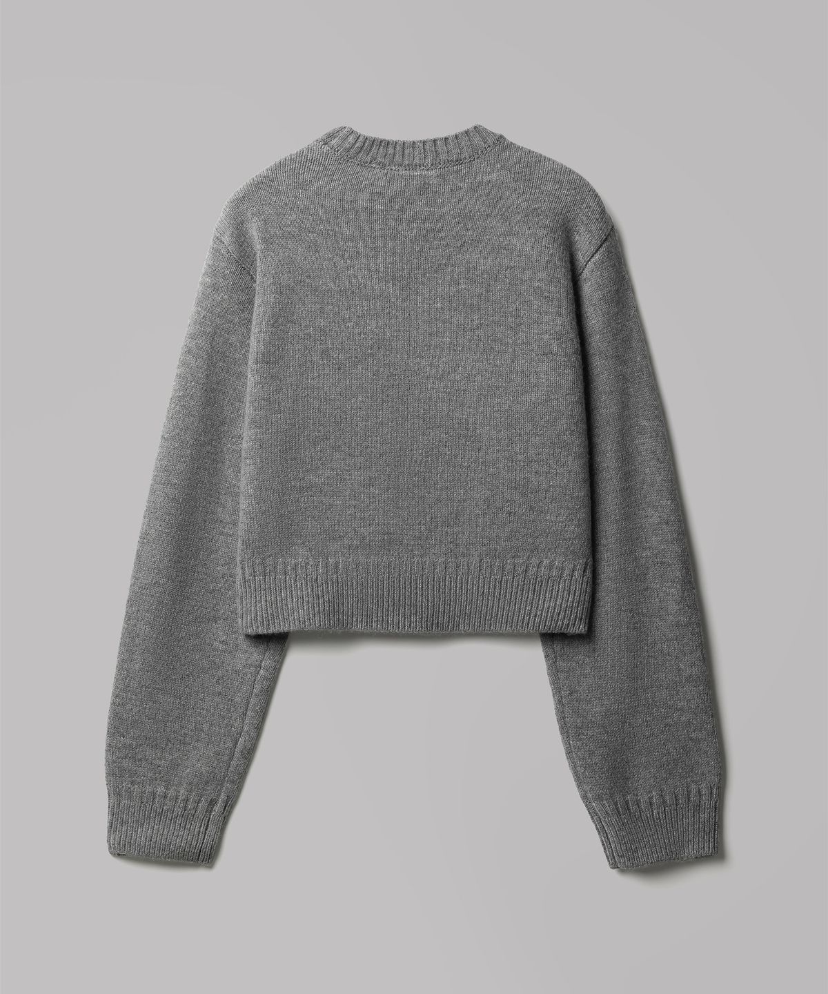 디키즈(DICKIES) 엠보스드 로고 풀오버 크롭 니트 Gray