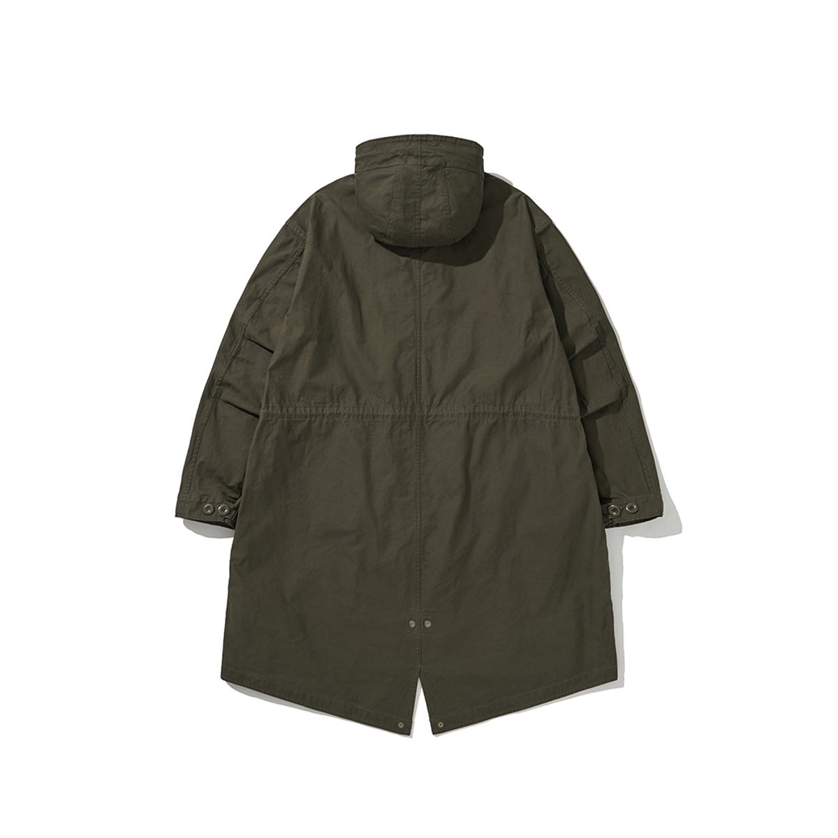 히즈핸더(HISHANDER) BACKSATIN M-51 FISHTAIL PARKA [Military Olive]