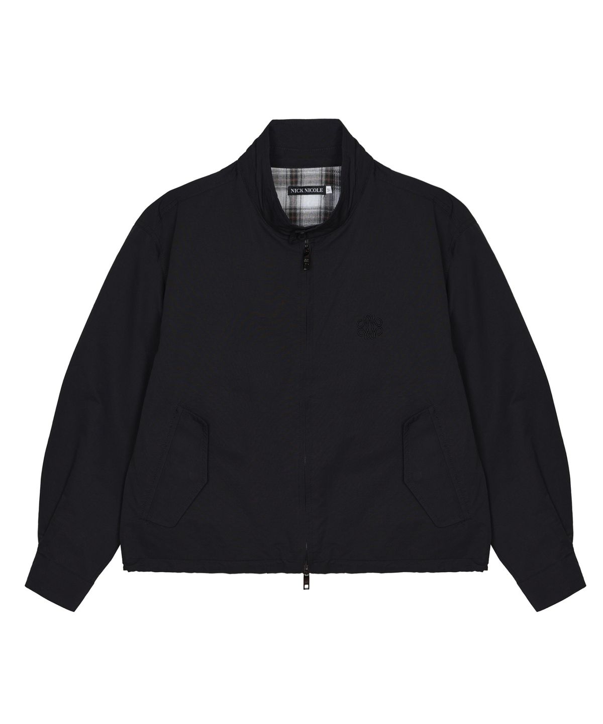 닉앤니콜(NICK&NICOLE) NICOLE TWO WAY WIND BARACUTA JUMPER_BLACK