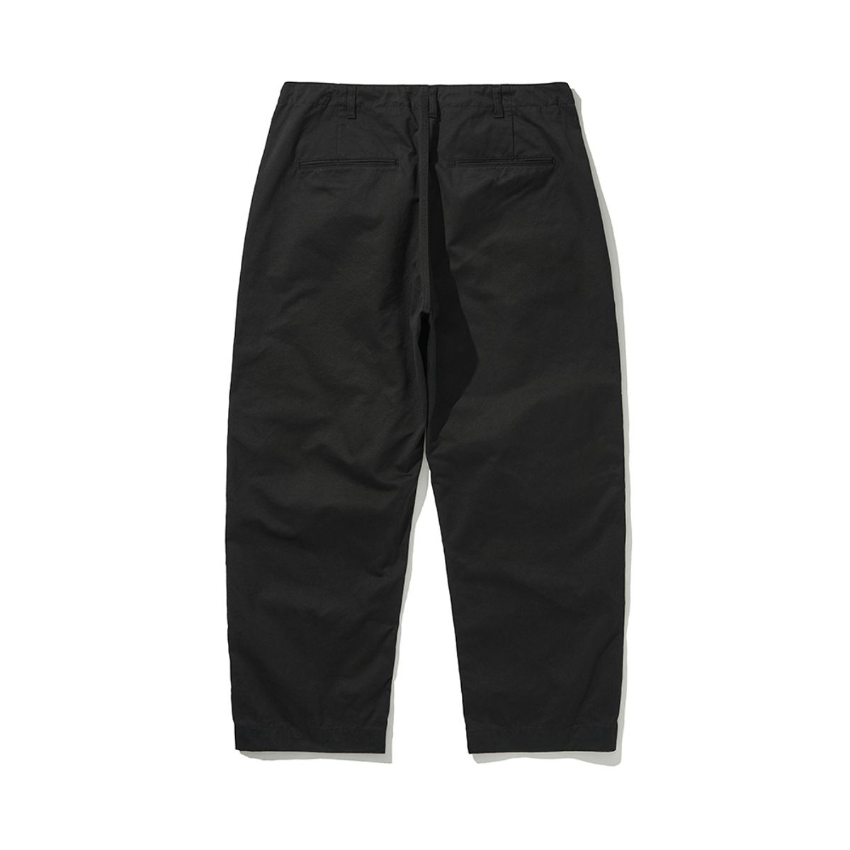 히즈핸더(HISHANDER) [O.F.C] OFFICER WIDE CHINO PANTS [Black]
