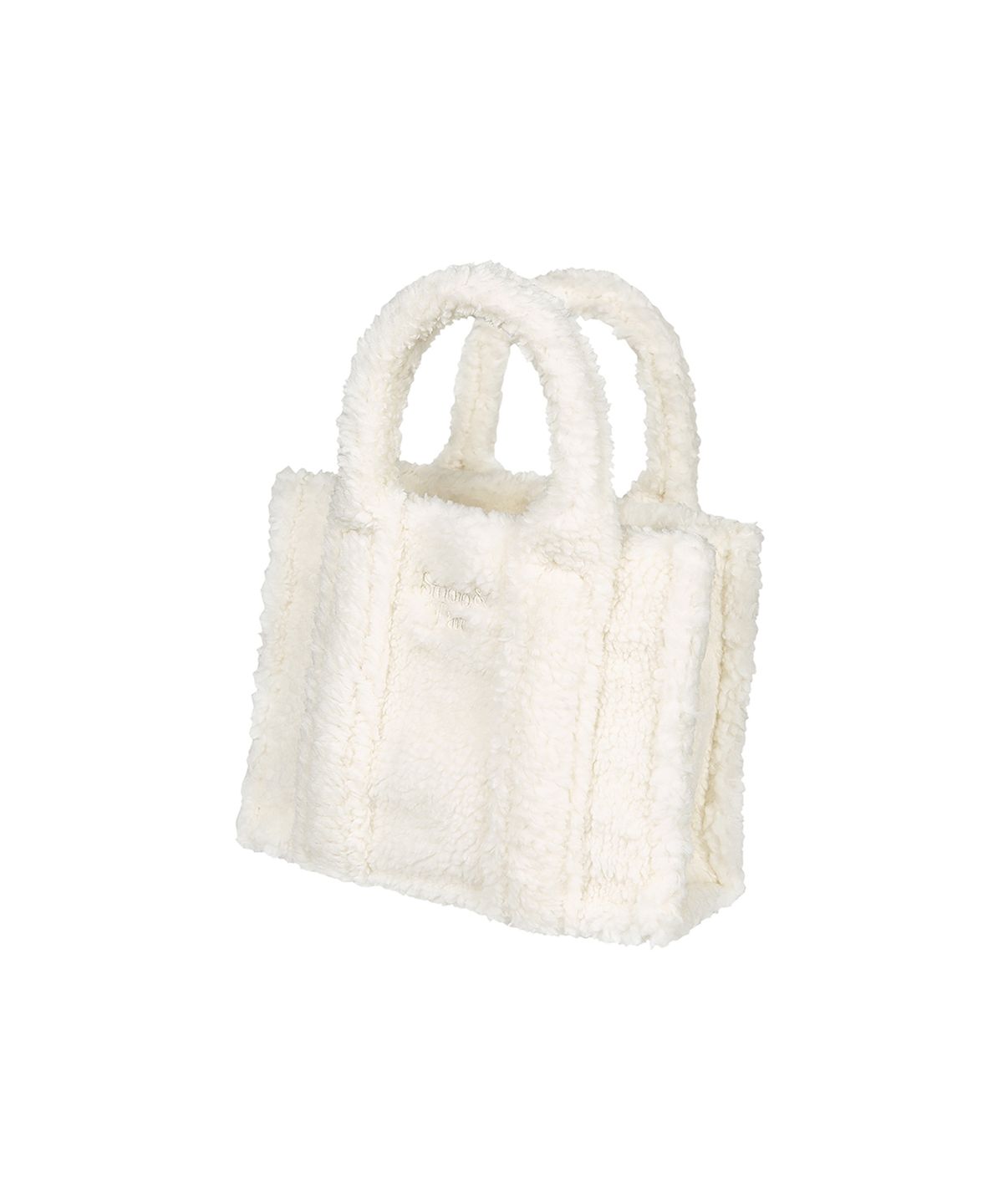 스튜디오앤파르크(STUDIO&PARC) Shearing Tote Bag_White
