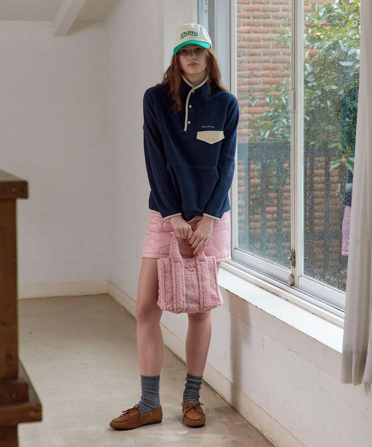 스튜디오앤파르크(STUDIO&PARC) Shearing Tote Bag_Pink