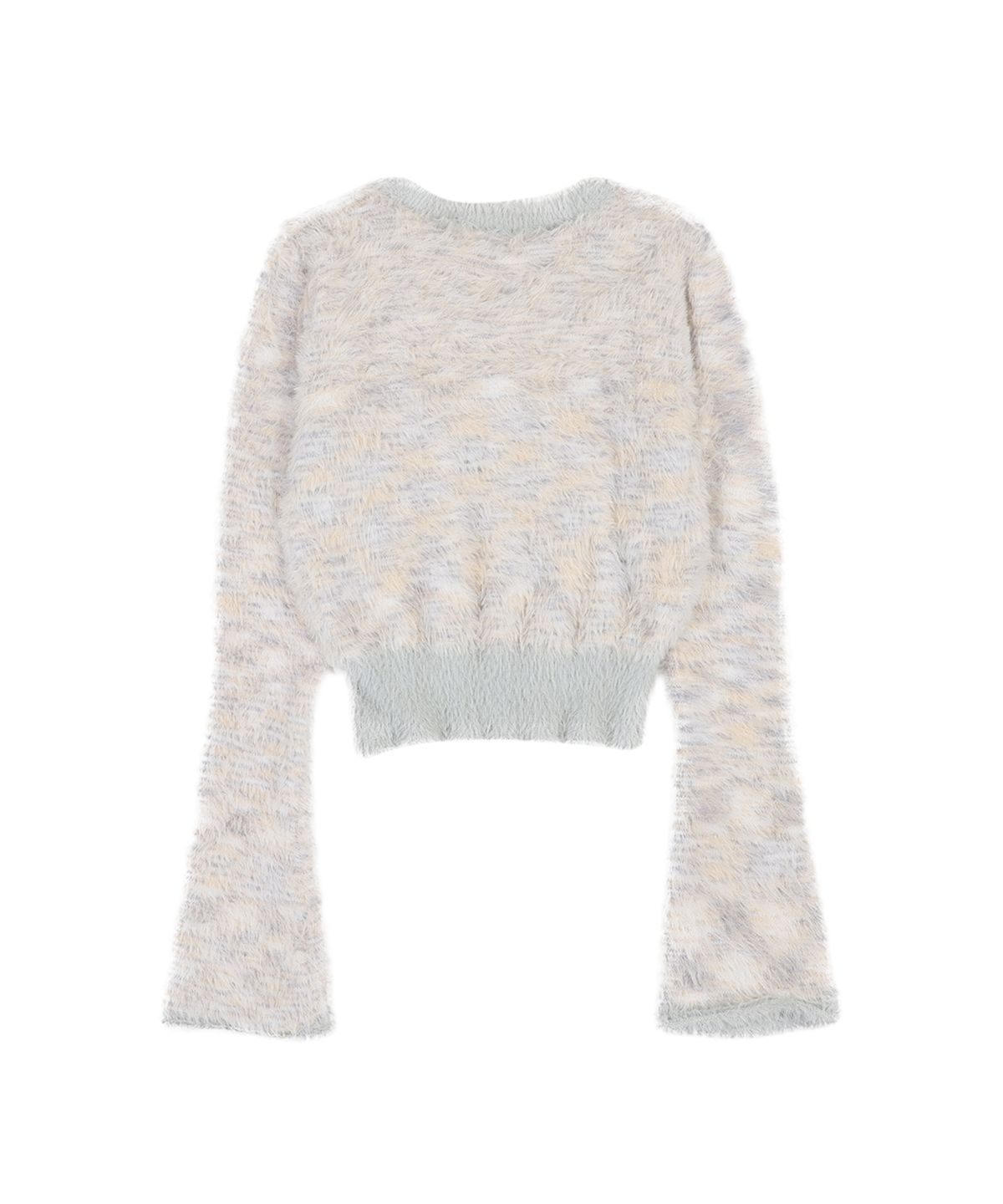 오디너리 홀리데이(ORDINARY HOLIDAY) WINGS BOKEH KNIT TOP [LIGHT GRAY]