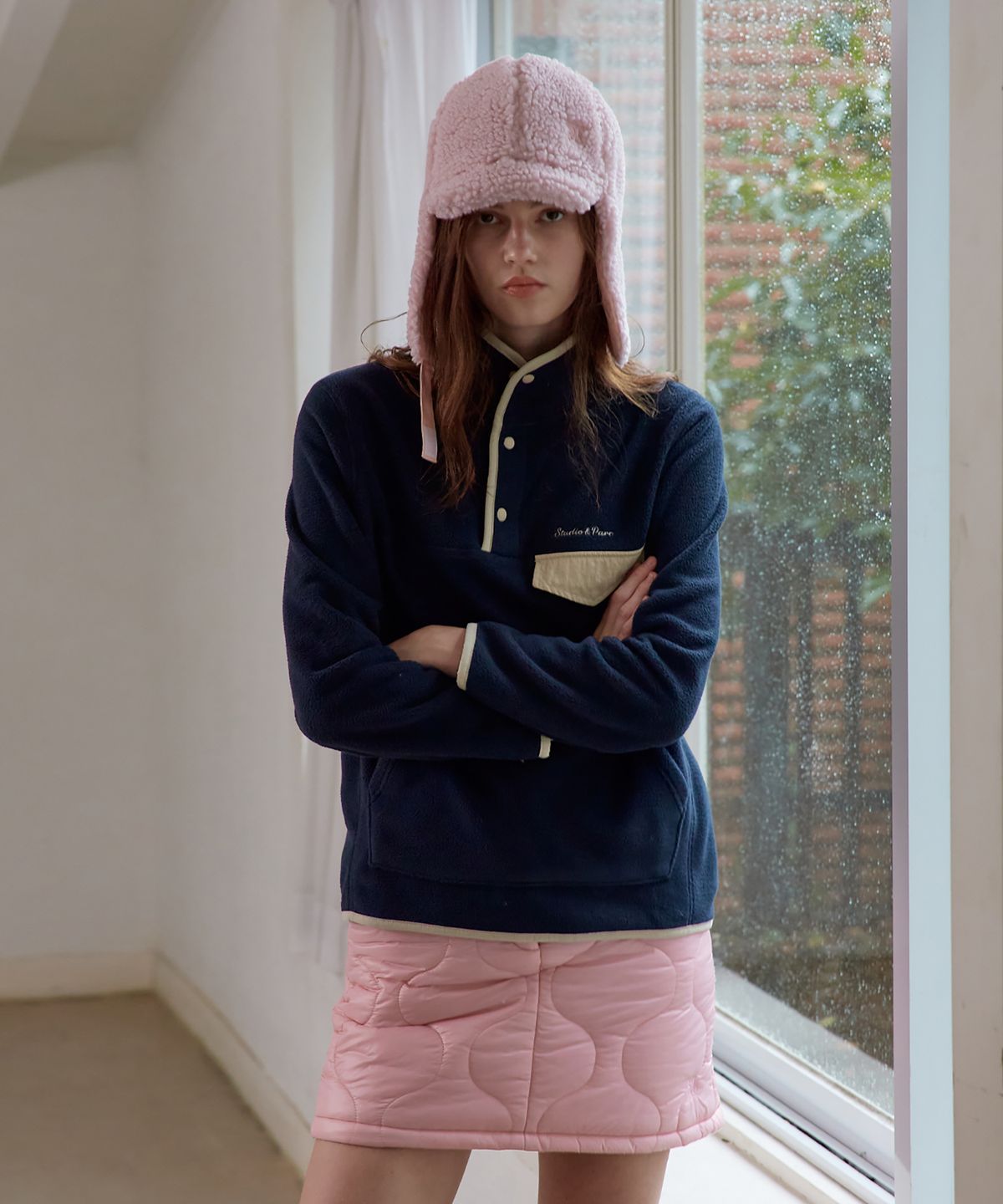 스튜디오앤파르크(STUDIO&PARC) Shearing Hat_Pink