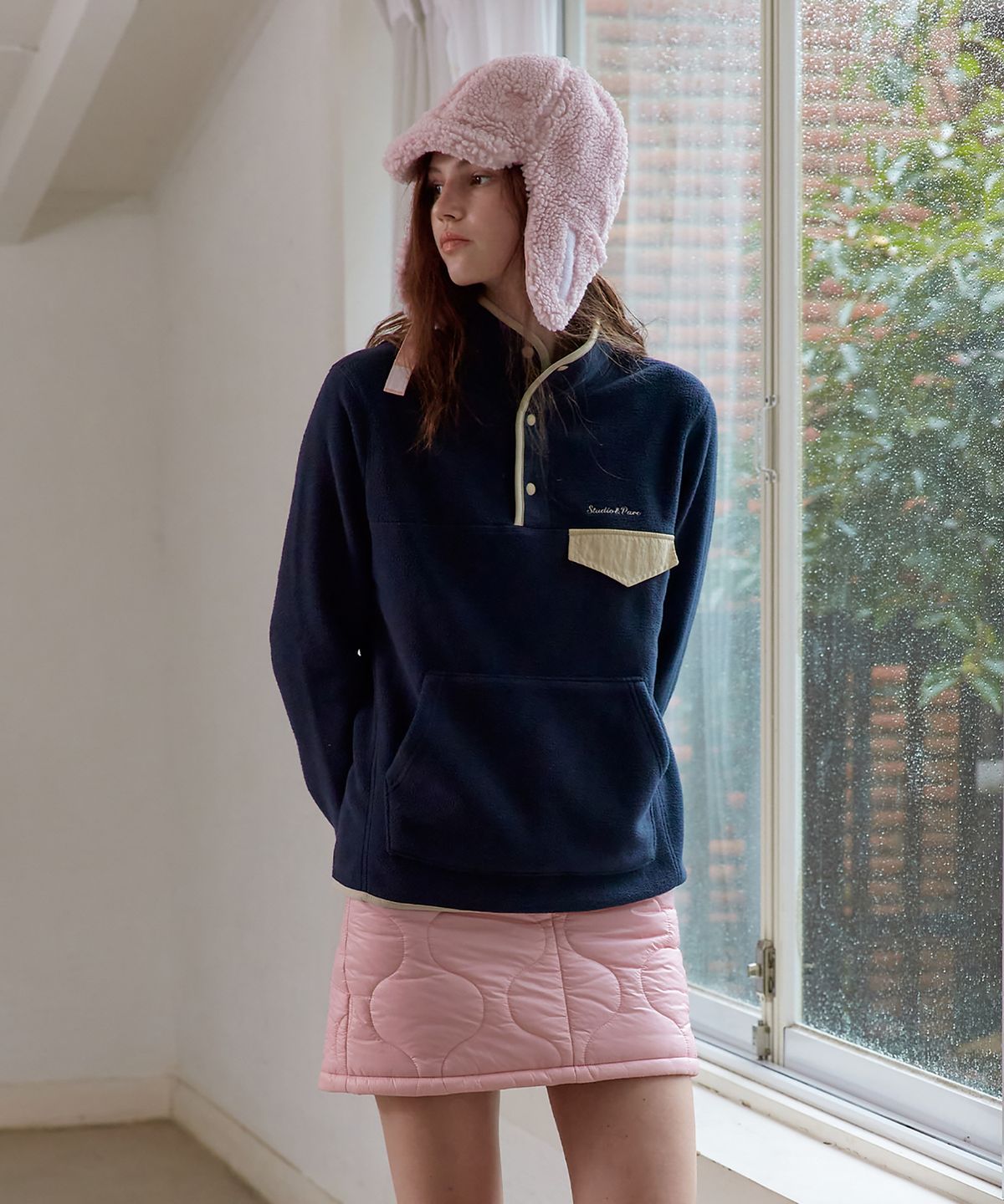 스튜디오앤파르크(STUDIO&PARC) Shearing Hat_Pink