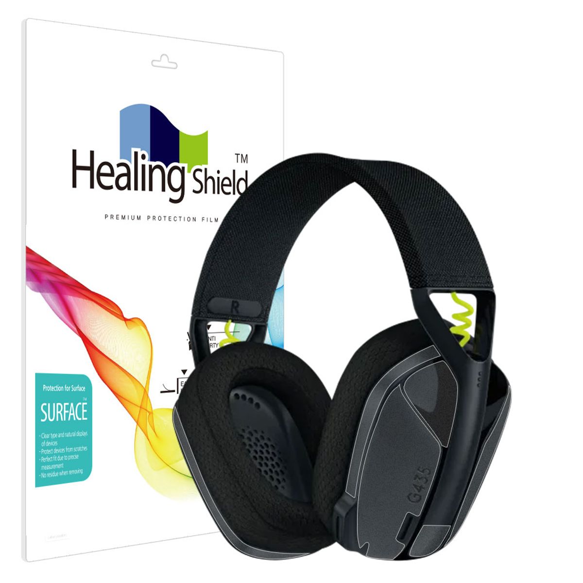힐링쉴드(HEALINGSHIELD) 로지텍 G435 무광 외부보호필름 세트
