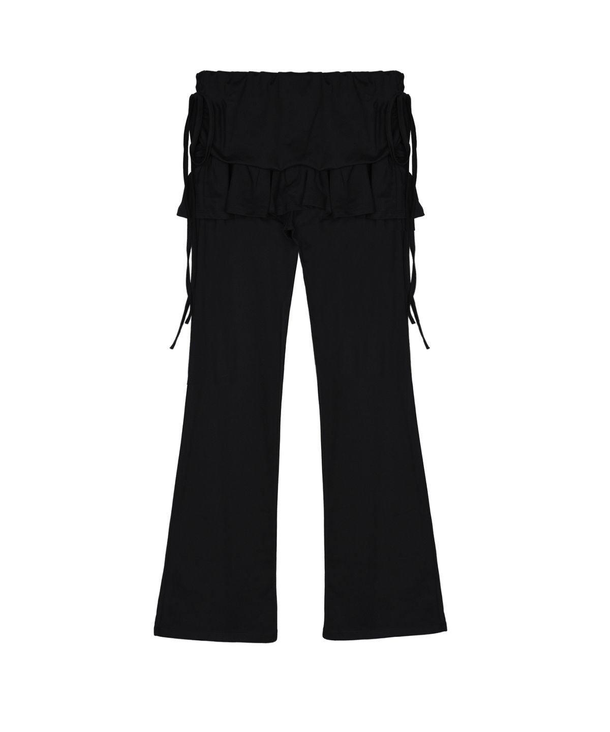 닉앤니콜(NICK&NICOLE) LAYERED RUFFLE SKIRT PANTS_BLACK