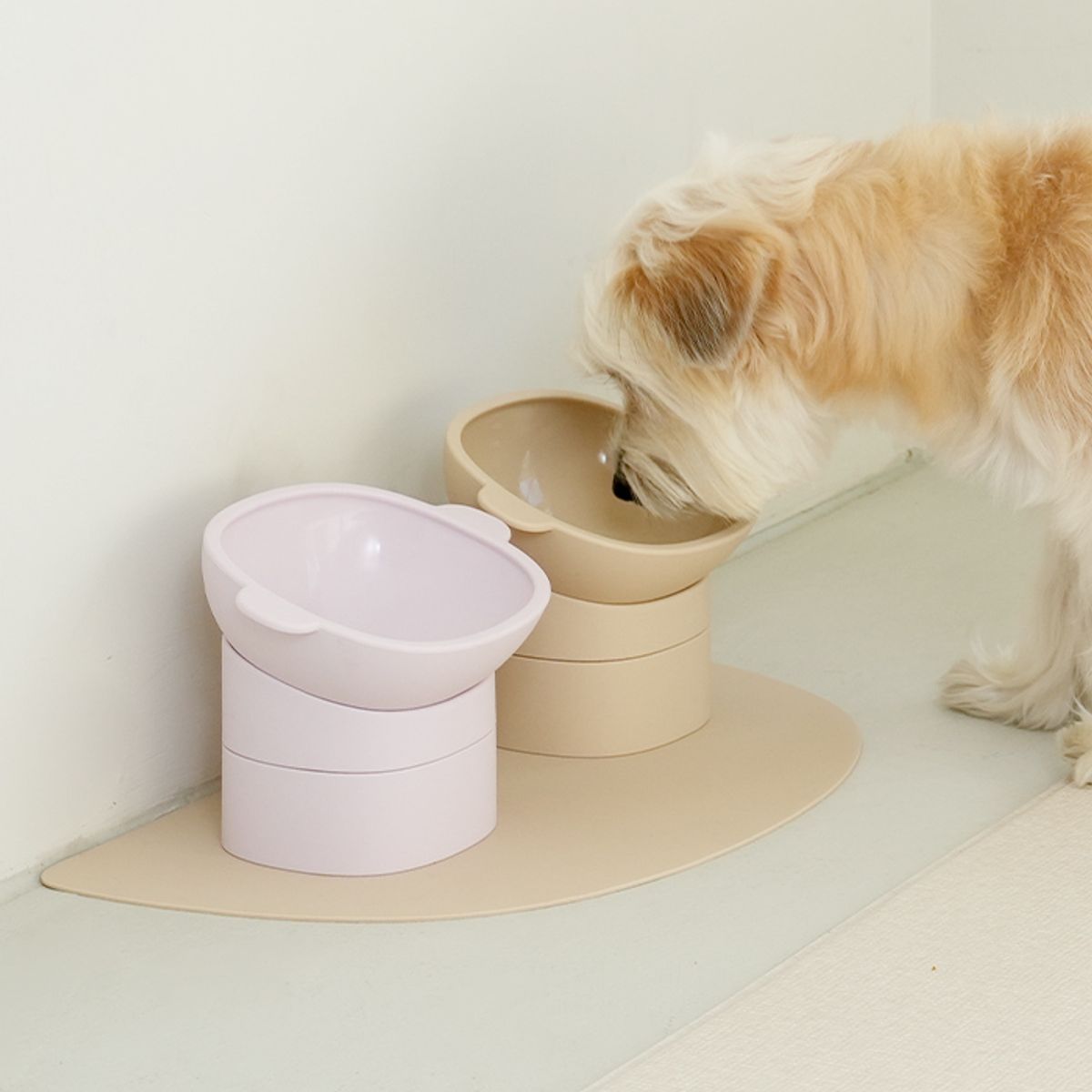 퍼핑(PUPPING) 강아지 실리콘 보울 밥그릇