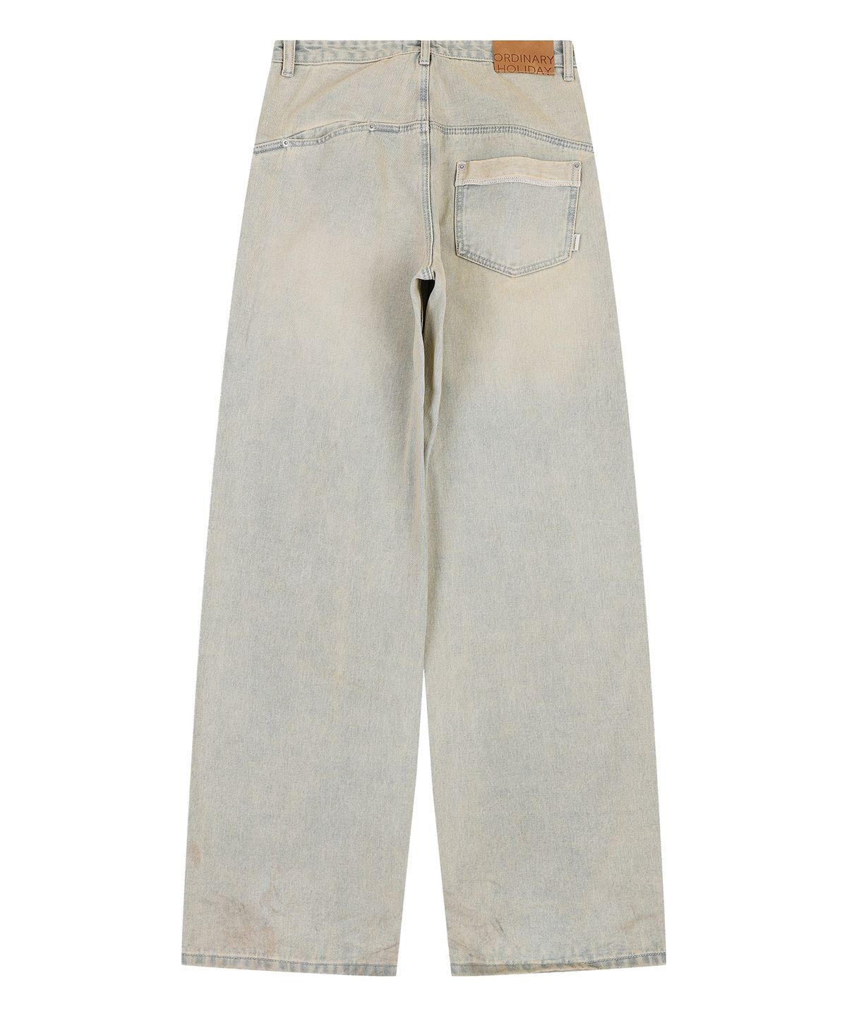오디너리 홀리데이(ORDINARY HOLIDAY) FUZZY DENIM WIDE PANTS [SKY BLUE]
