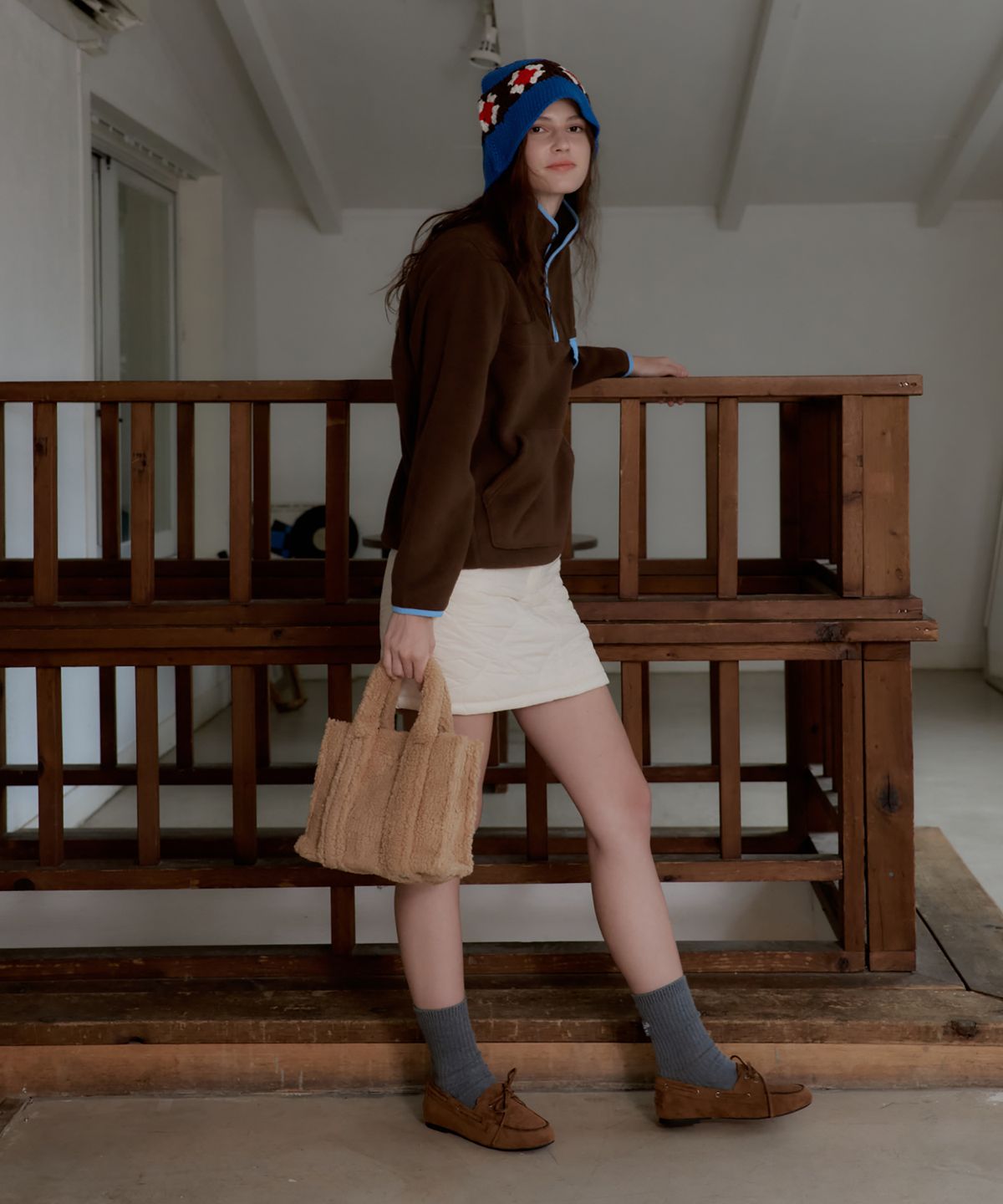 스튜디오앤파르크(STUDIO&PARC) Onion Quilting Padding Skirt_Ivory