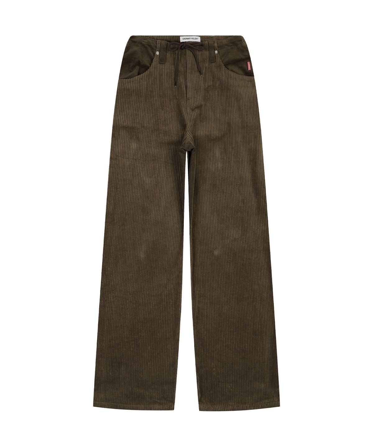 오디너리 홀리데이(ORDINARY HOLIDAY) CORDUROY WIDE PANTS [BROWN]