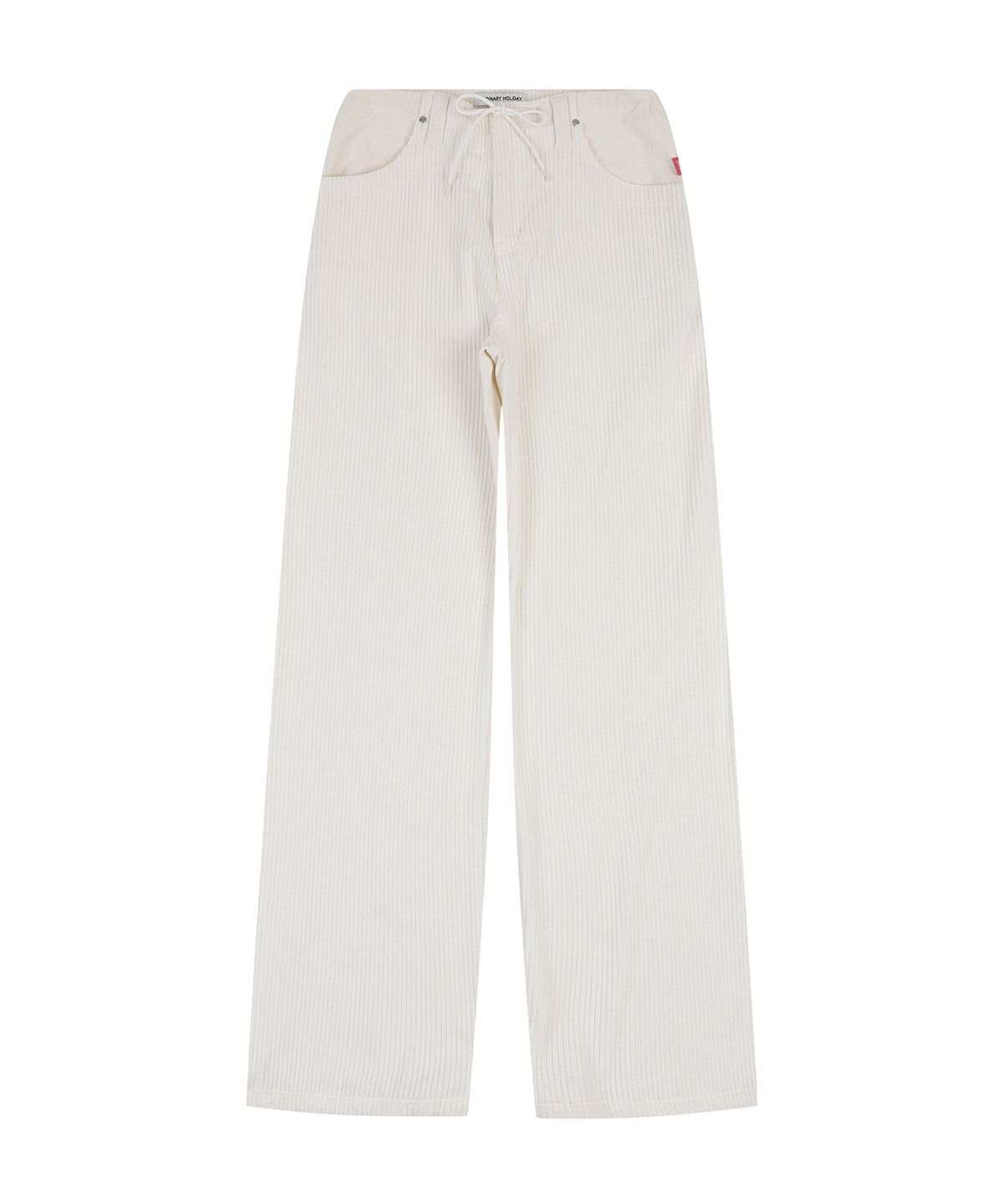 오디너리 홀리데이(ORDINARY HOLIDAY) CORDUROY WIDE PANTS [IVORY]